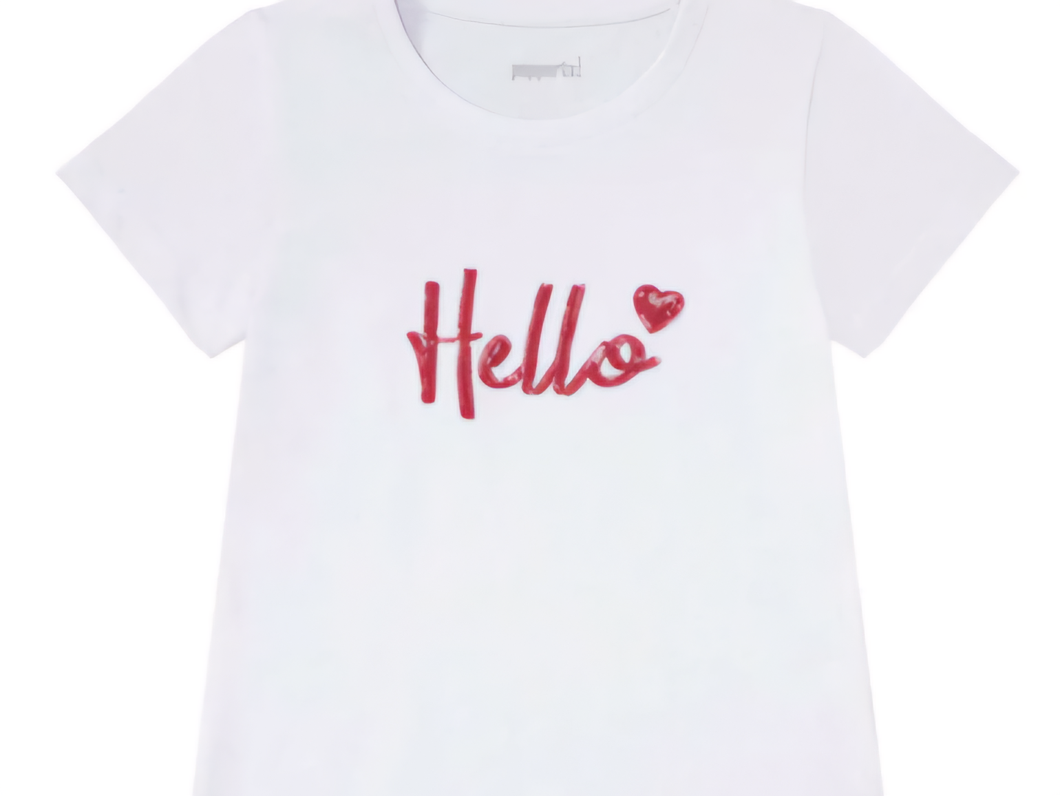 تیشرت سفید دخترانه پیپرتس Hello