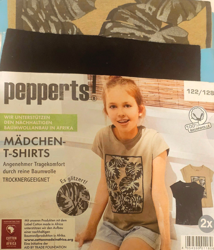 پک دو عددی تیشرت دخترانه peppers خنک و لطیف