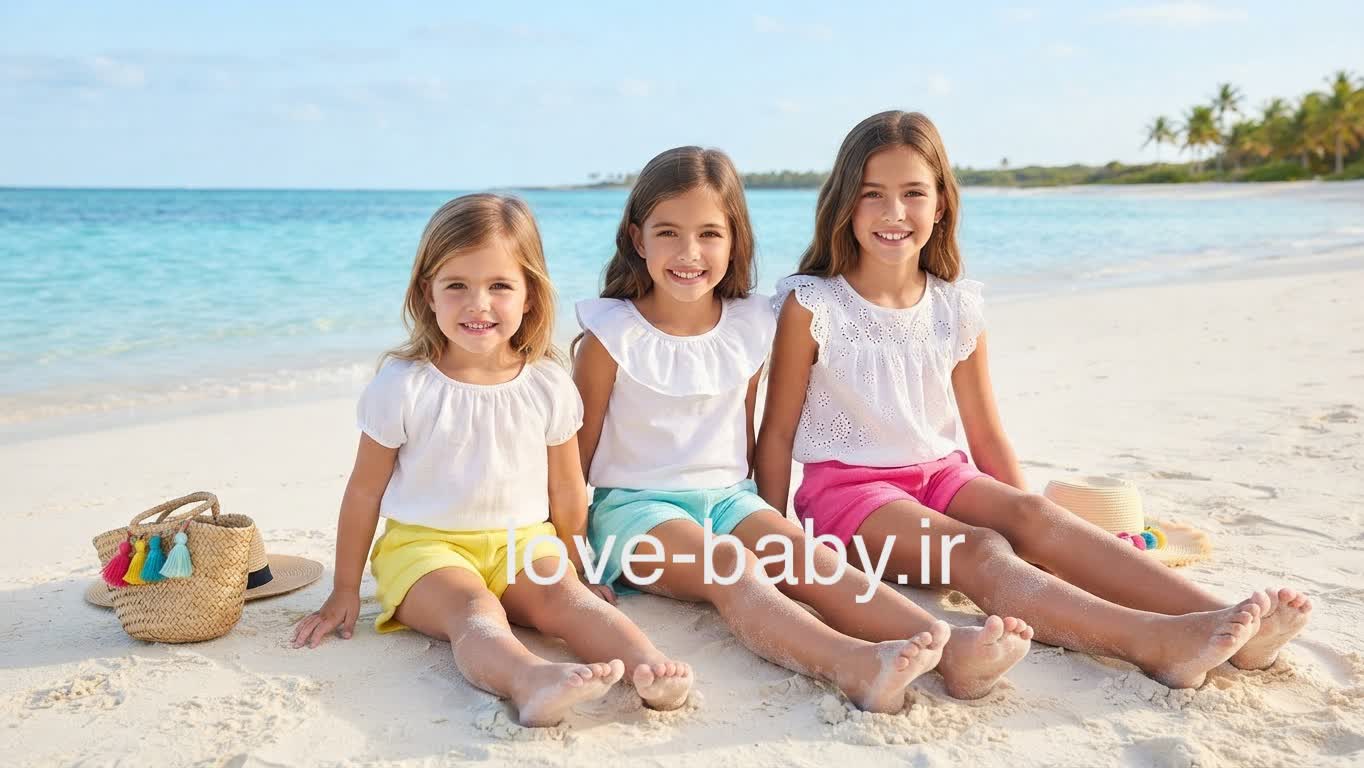شلوارک دخترانه پیپرتز و لوپیلو رنگ صورتی